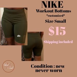 Nike custom workout shorts